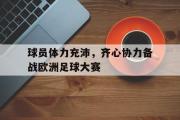 开云体育中国-包含球员体力充沛，齐心协力备战欧洲足球大赛的词条