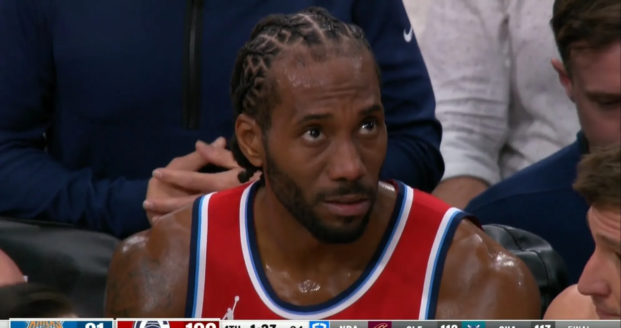 包含快船险胜公牛，伦纳德贡献一巨星表现的词条