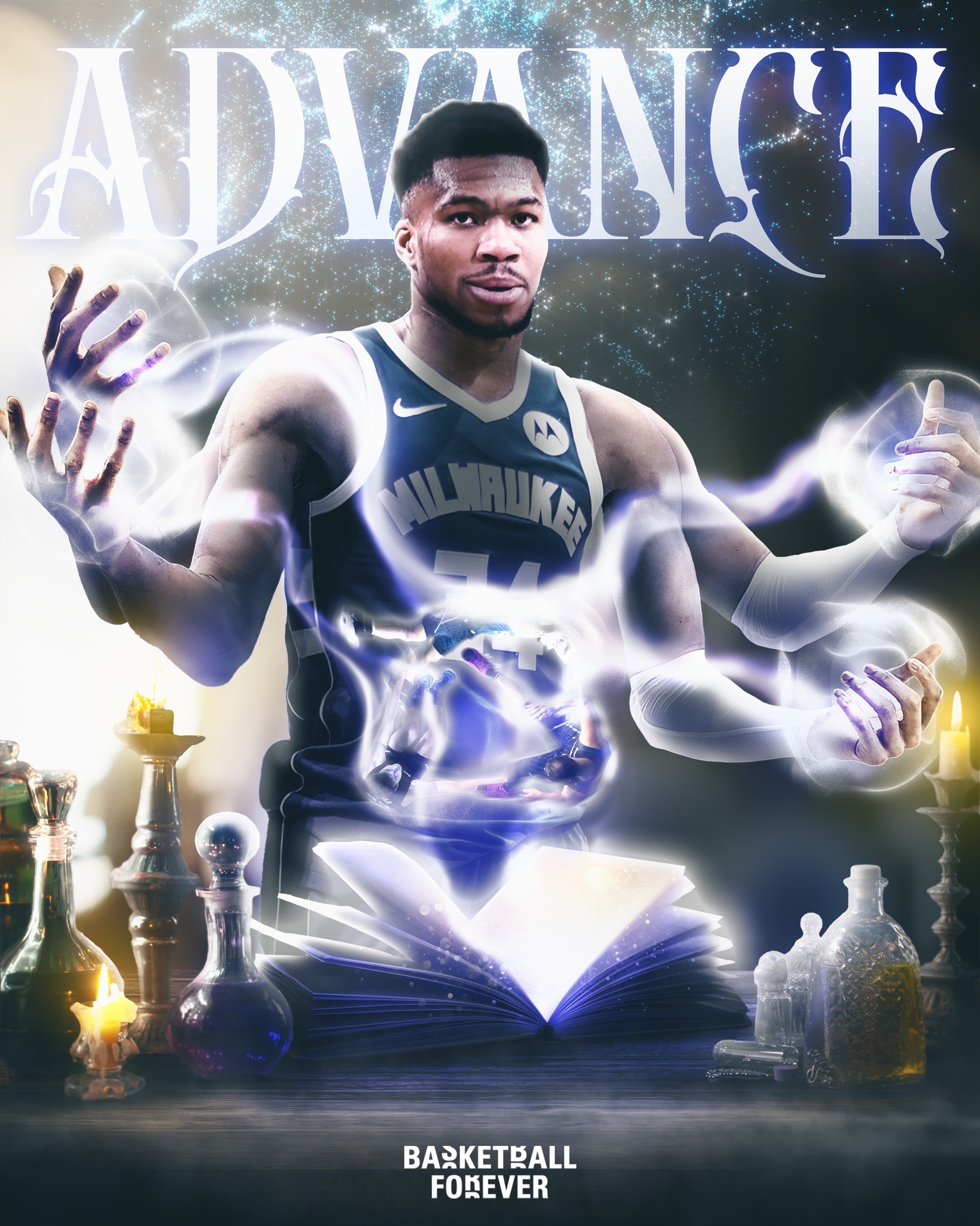 关于雄鹿横扫掘金，字母哥轰32分的信息